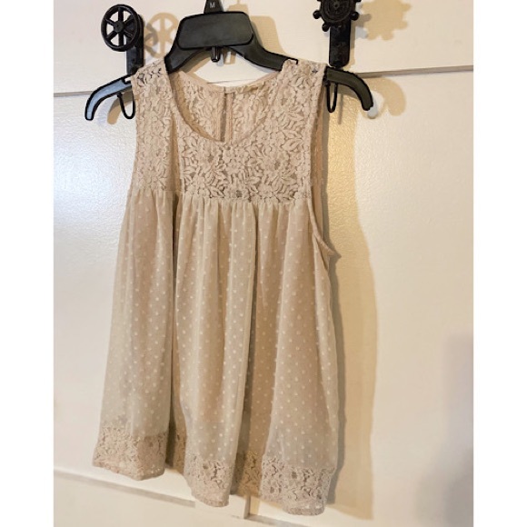 Hem & Thread Lace Tank Top - Picture 2 of 3
